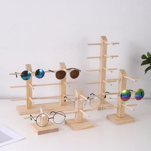 Multi Layers Wood Sunglass Display Racks for Women, Glasses Show Stand, Holder Jewelry, Showcase for Multi Pairs 8 Main Sales Glasses Hates - №2