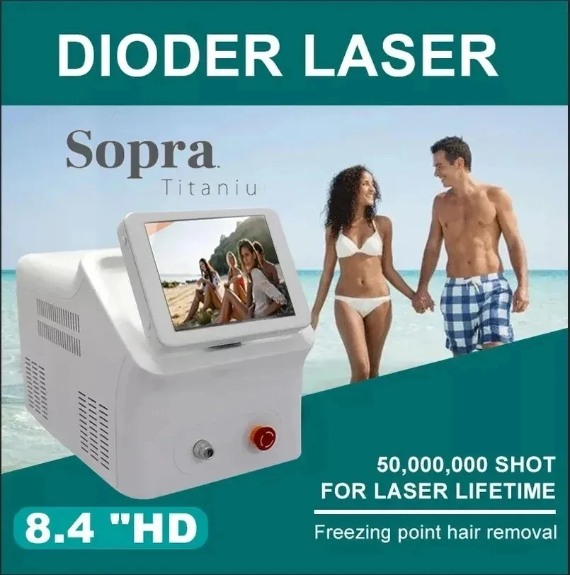 2024 latest laser diode hair removal laser 755nm 808nm 1064nm 3 wavelength painless hair removal for professional women