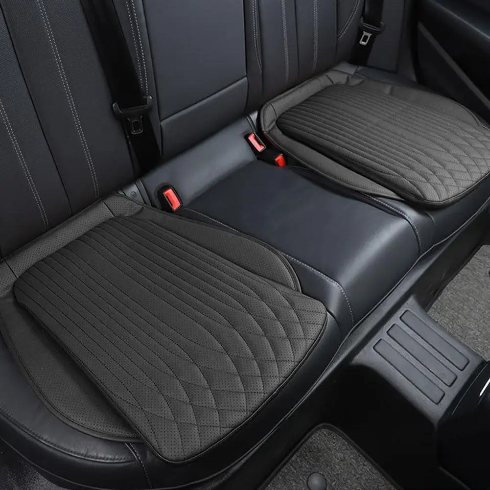 54cm Breathable Car Seat Cushion Luxury Leather Commercial Vehicle Non-slip Support Pad Universal High Rebound Sponge Seat Cover
