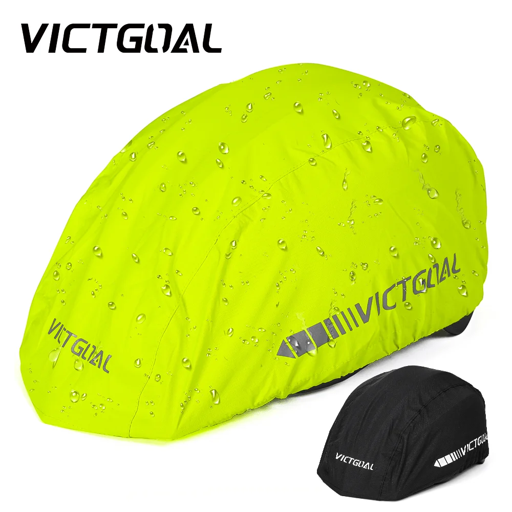 VICTGOAL Waterproof Reflective Cover For Bicycle Helmet Rainproof Cycling Helmet Rain Cover MTB Road Bike Helmet Dustproof Cover