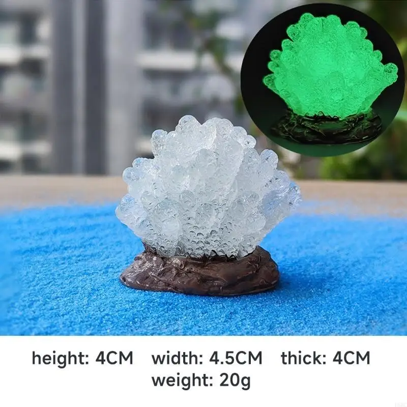 AquaticWater Coral Figurine Fishtanks Glowing Decors Aquariums Sinkable Ornament