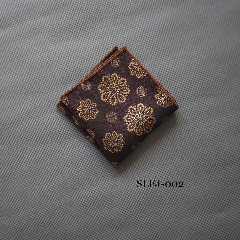 5pcs Men's Suit Dyed British Pocket Towel Korean Version Casual Pattern Business Groom Chest Towel Wearing Handkerchief