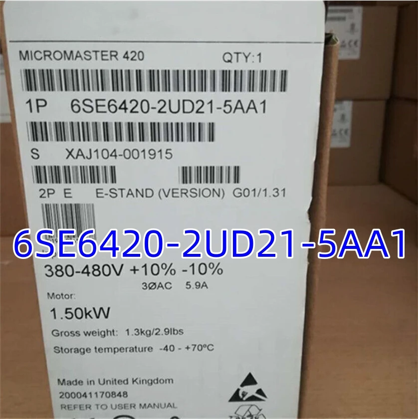 

Новый 6SE6420-2UD21-5AA1 6SE6 420-2UD21-5AA1 6SE64 20-2UD21-5AA1 420 без фильтра Быстрая доставка