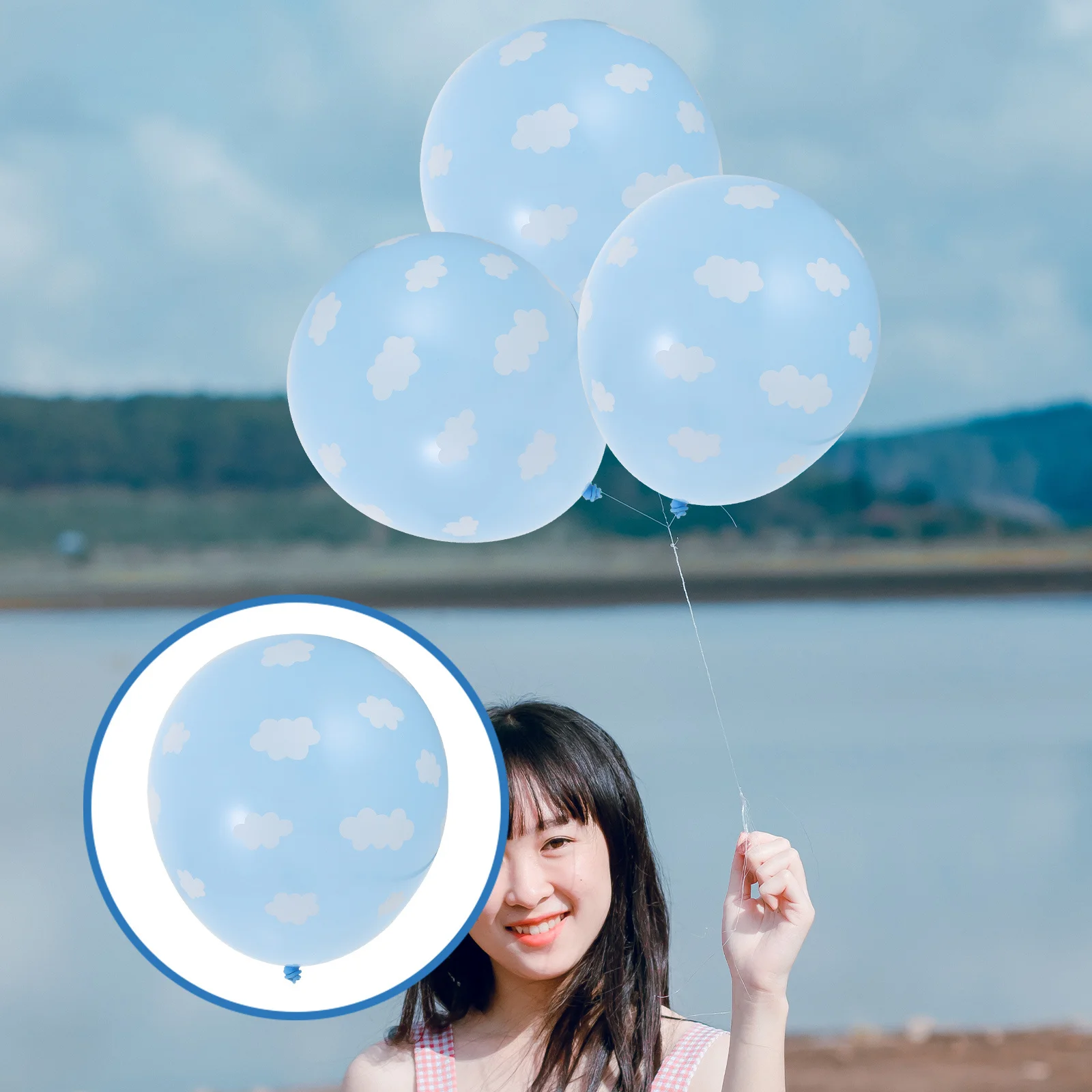 

100Pcs 12 Inch Latex Balloons Printed Balloon Set Decorative for Birthday Wedding Party Celebration
