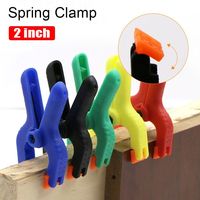 1Pc/10Pcs Nylon Toggle Spring Clamp DIY Woodworking Tools Joinery Clips 2 inch Plastic Hand Vise Woodwork Immobilization Collet