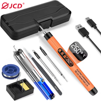 USB Soldering iron Rechargeable lithium battery 300-450 ° C 1000mAh Wireless Soldering iron Set Outdoor Portable Welding Tools