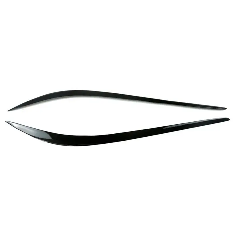 AEA6-For Alfa Romeo Giulia 2015-2024 Glossy Black Car Headlight Eyelid Eyebrow Trim