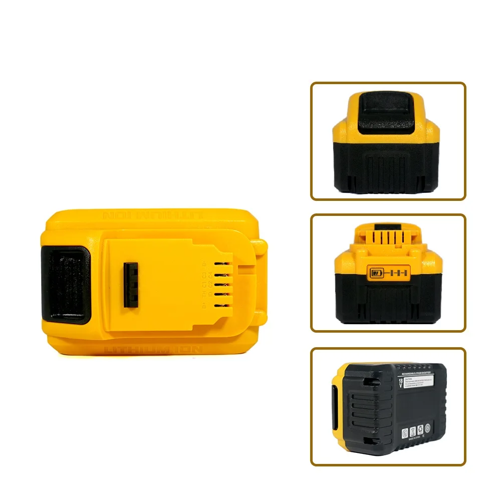 

Для Dewalt 18 В 10,0 Ач аккумуляторная батарея для Dewalt аккумуляторная отвертка дрель винтовой пистолет гаечный ключ ударные батареи DCB200 21700