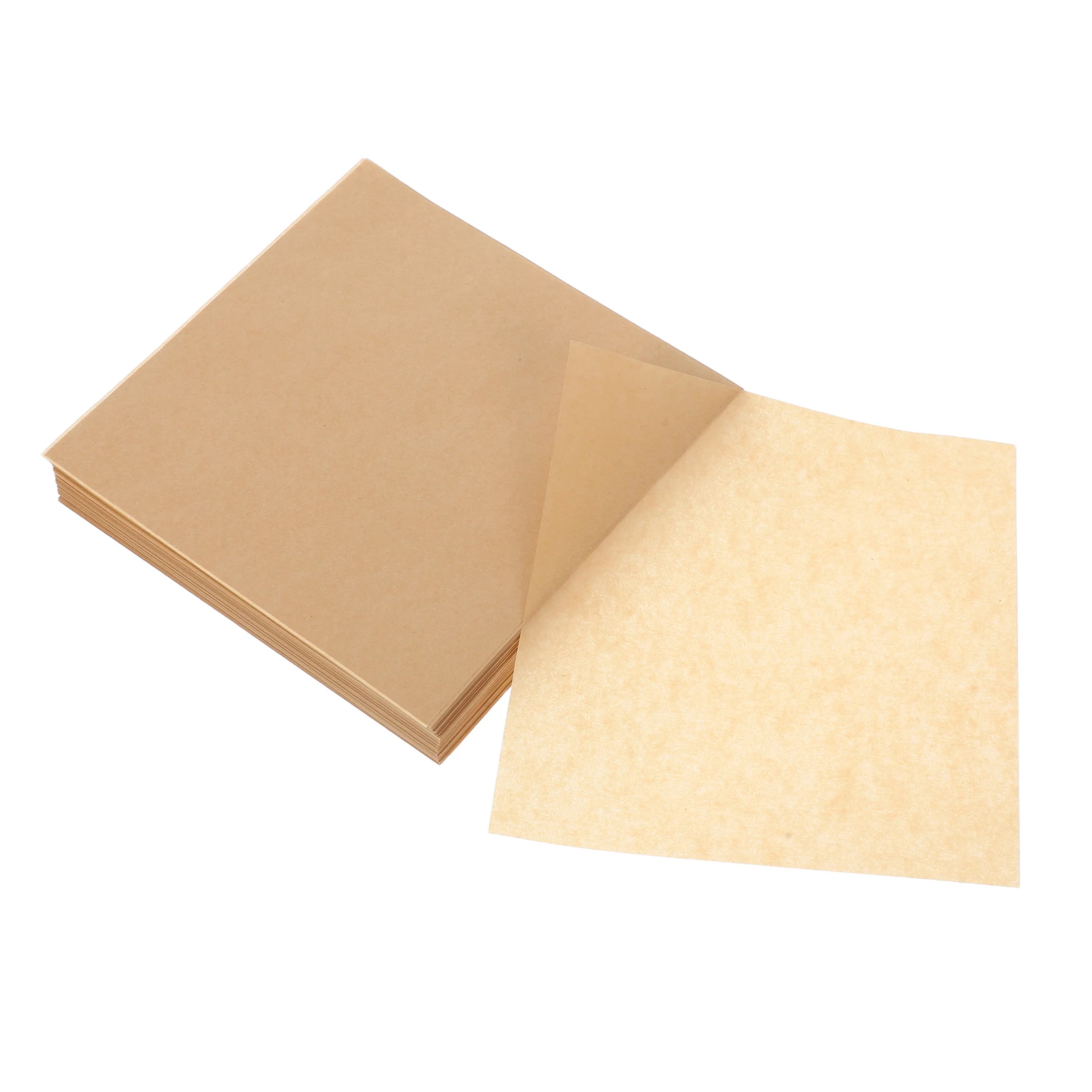 

500 Pieces 15x15cm Oil Absorbing Paper Grease Proof Kitchen Bakery Wrapping Snack Mat Party Supplies Disposable Food Paper