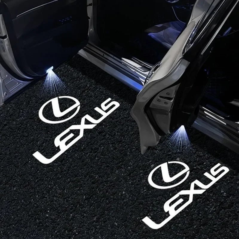 

Наклейки на автомобиль (2 шт.) для LEXUS ES 300H ES300H ES350 RX GX LS LX IS GS UX Series, светодиодные проекционные лампы-подсветки для дверей автомобиля (Ghost Shadow Welcome Light)