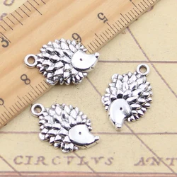 10pcs Charms Animal Hedgehog Hedgepig 22x14mm Tibetan Silver Color Pendants Antique Jewelry Making DIY Handmade Craft