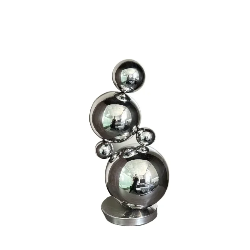 Nordic Creative Soot Geometric Crystal Molecular Ball Ornament Bedroom Living Room TV Cabinet Model House Home Decoration