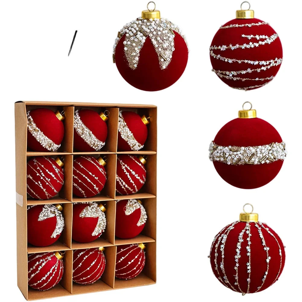 

Hand Painted 68cm Velvet Christmas Tree Ornament With Flocked For Classic Holiday Decoration On Branches And Wreaths