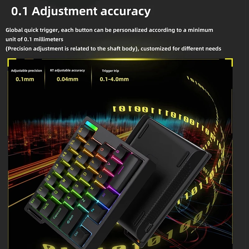 HE30 Mechanical Keyboard One-Handed 29 Keys Magnetic Switch Smart Speed Quick Trigger E-Sports Gamer Gaming Keyboard A-A09I
