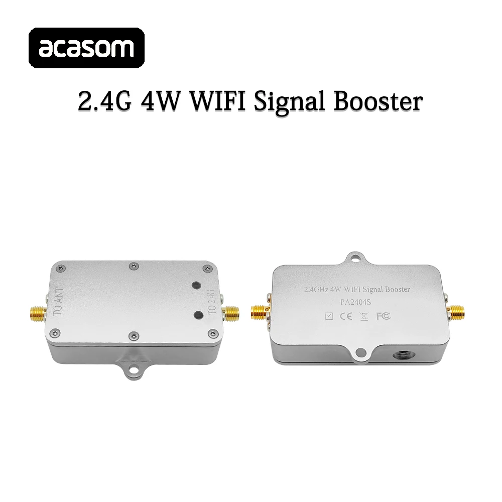 ルーター用ワイヤレス信号ブースター,2.4GHz,wi-fi,4W,電力範囲拡張,ブロードバンドアンプ