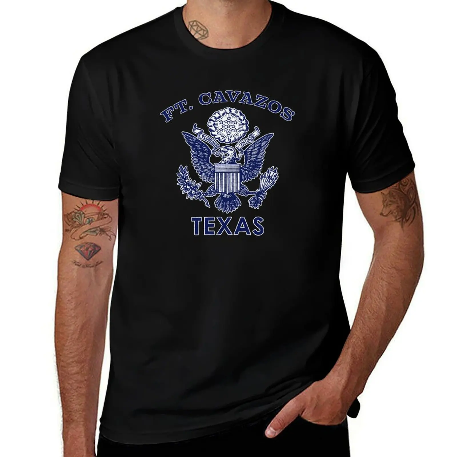 Texas Fort Cavazos T-Shirt Minimal Art Print T-Shirt