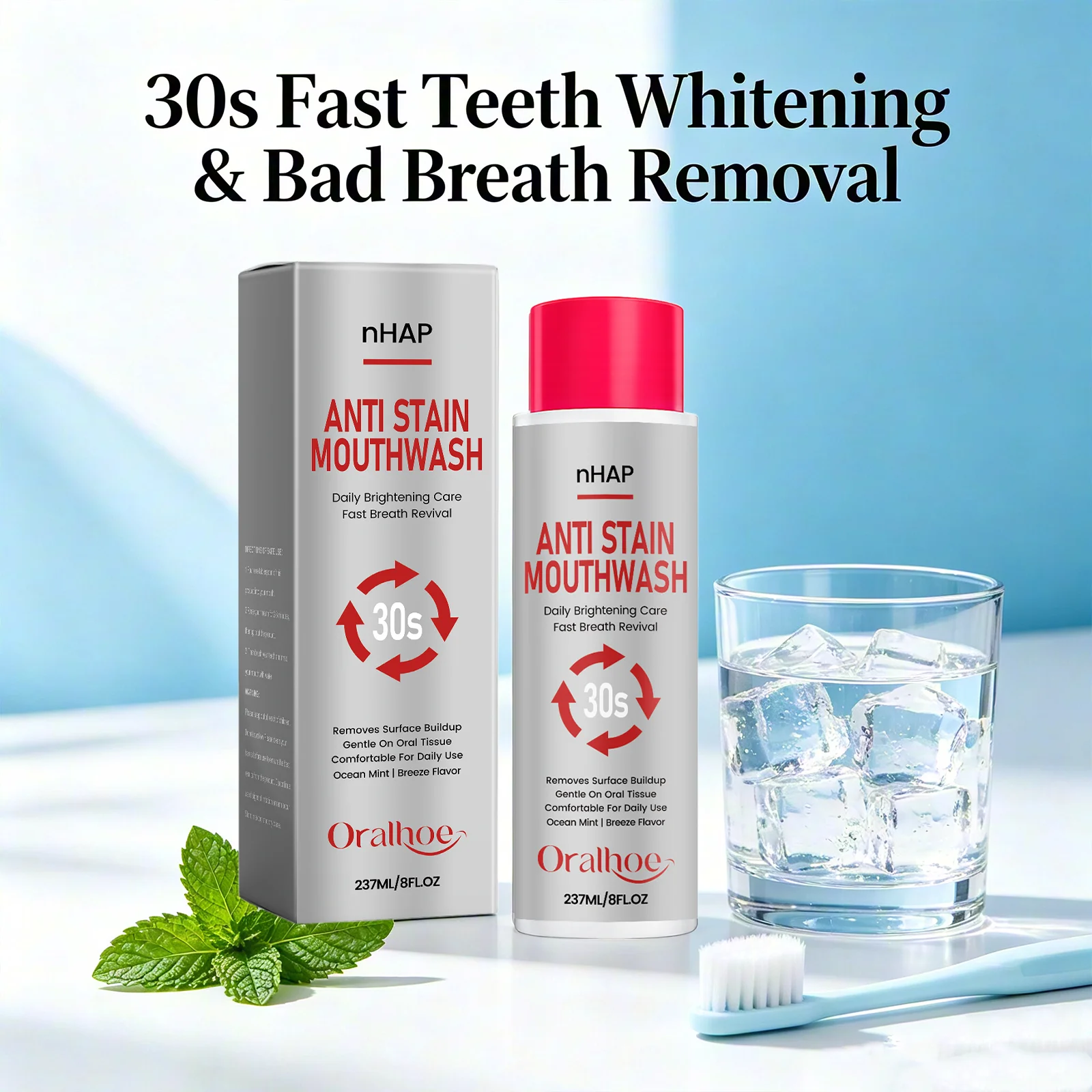 Enxaguante Bucal Oralhoe Anti- - Whitening Mouthwash avaliação e preço