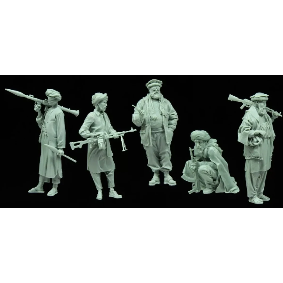 

1/35 Resin Unpainted model Kit, military theme, Afghan Insurgent (5 people) Unassembled and unpainted GK, 1025R