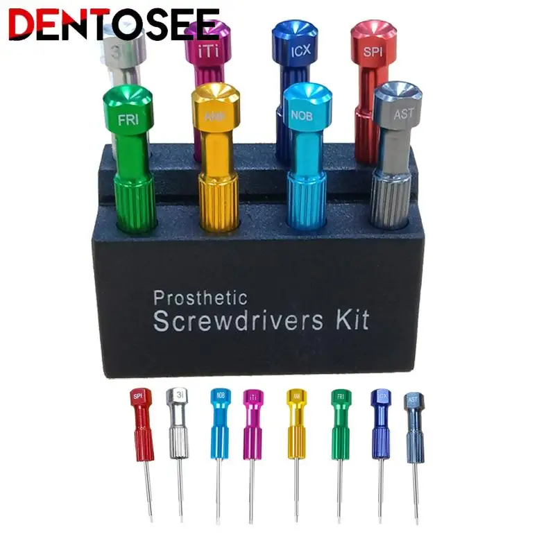 8Pcs Dental Implant Screw Driver Dentistry Tool Kit Micro Screwdriver Dentist Instrument High Quality