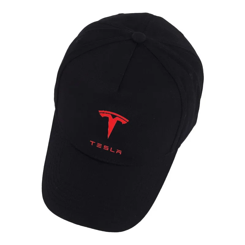 For Tesla Model 3 Model Y Car 100% Cotton Cap High Quality  Hard Top Baseball Cap Adjustable Casual Outdoor Sports Hat Cap