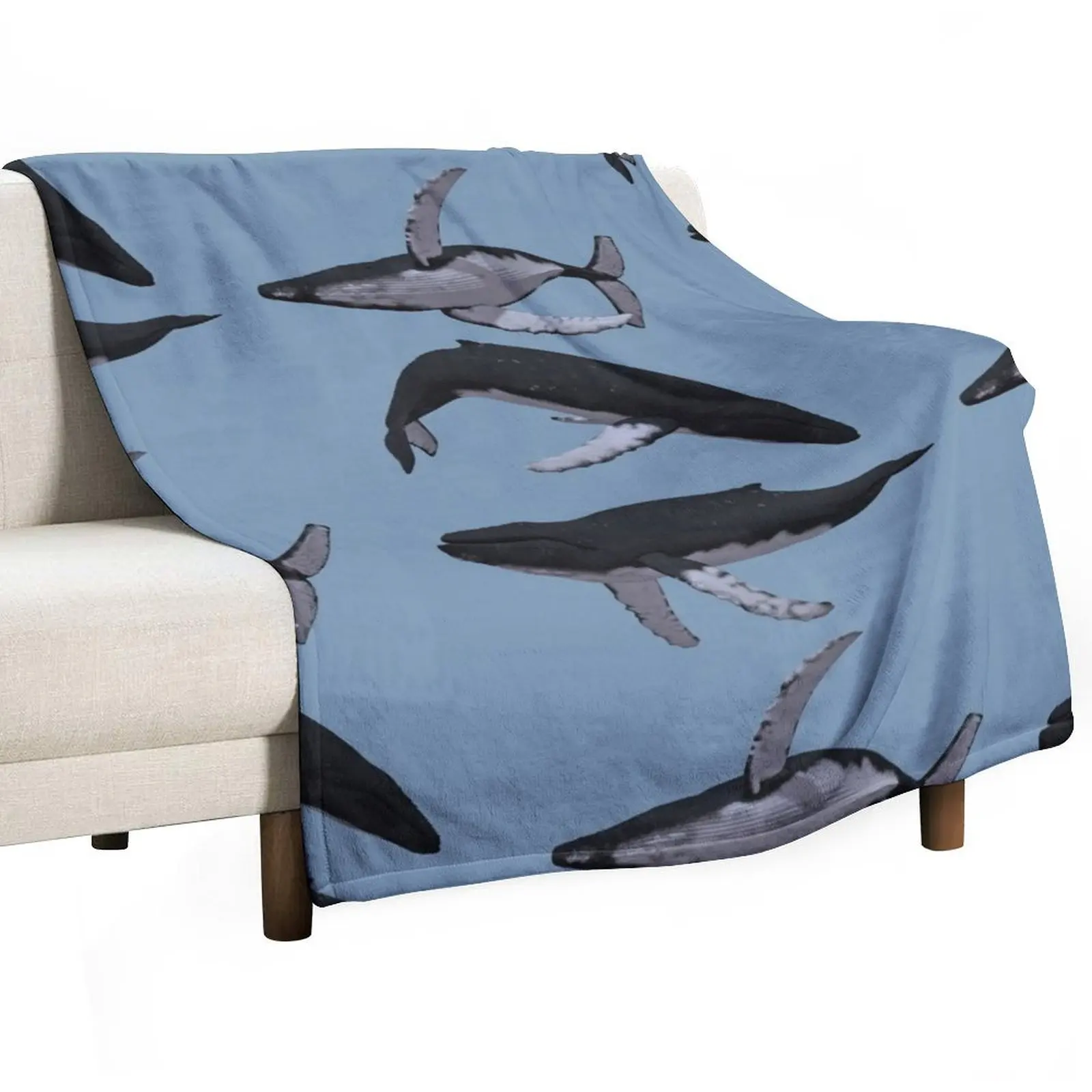 

Humpback Whales Throw Blanket Weighted Shaggy Luxury Throw Winter beds Blankets
