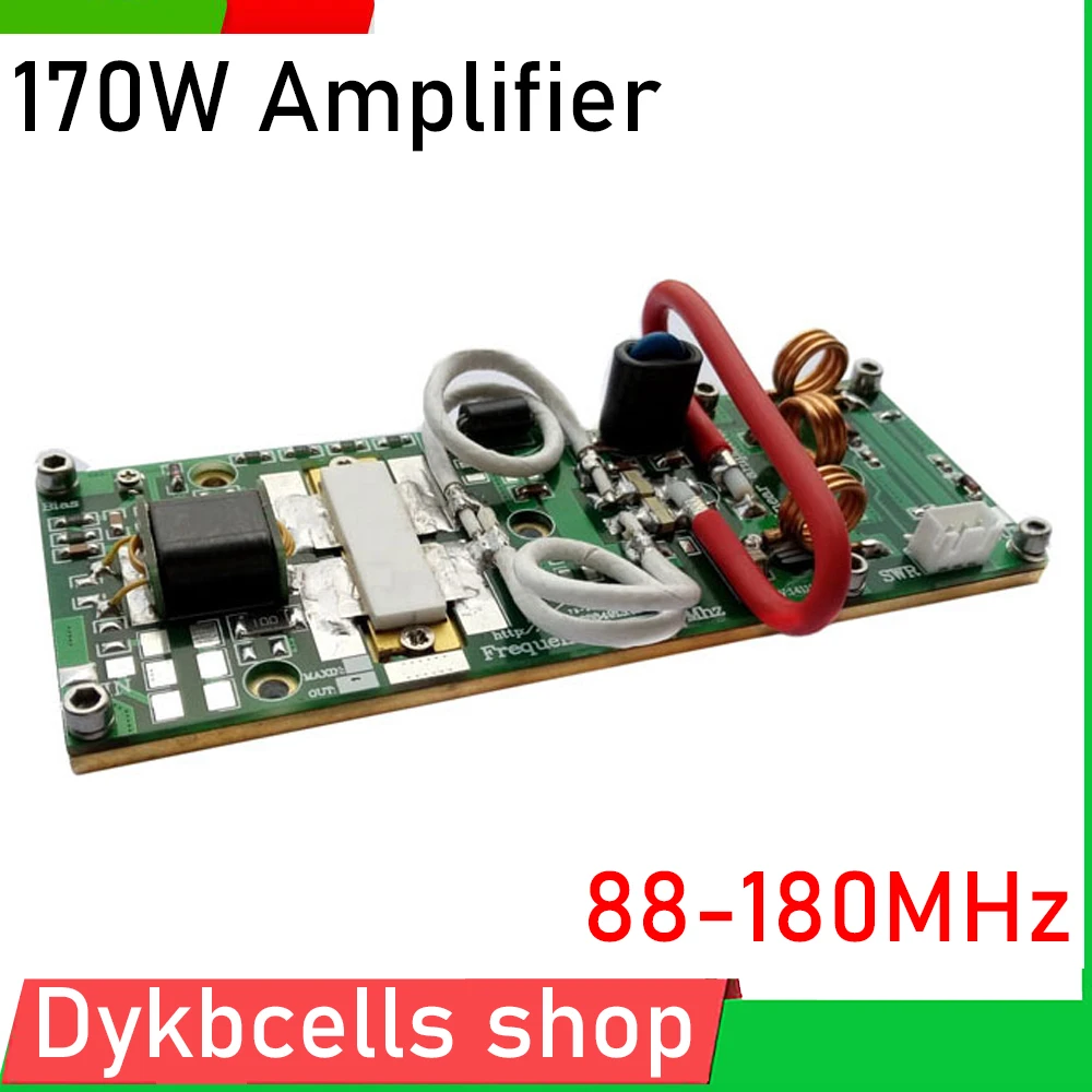 170W 80-180MHz FM VHF RF power amplifier high-frequency DIY power amplifier panel W-ham radio comb intercom transistor