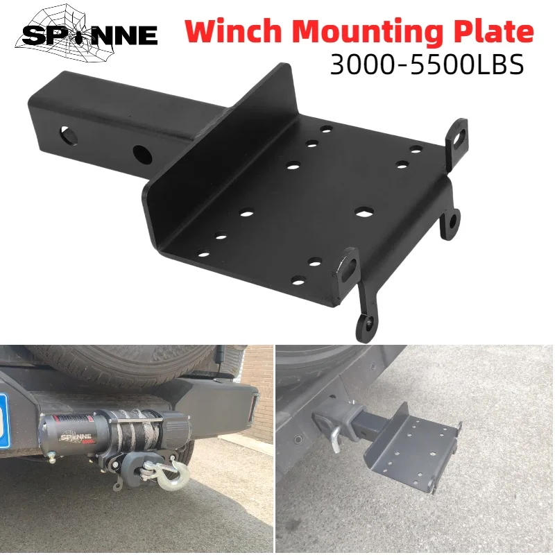 Winch Mounting Plate For 3000lbs-6000lbs Winch Fixed Plate Winch Installation Bracket Automotive Parts ATV UTV