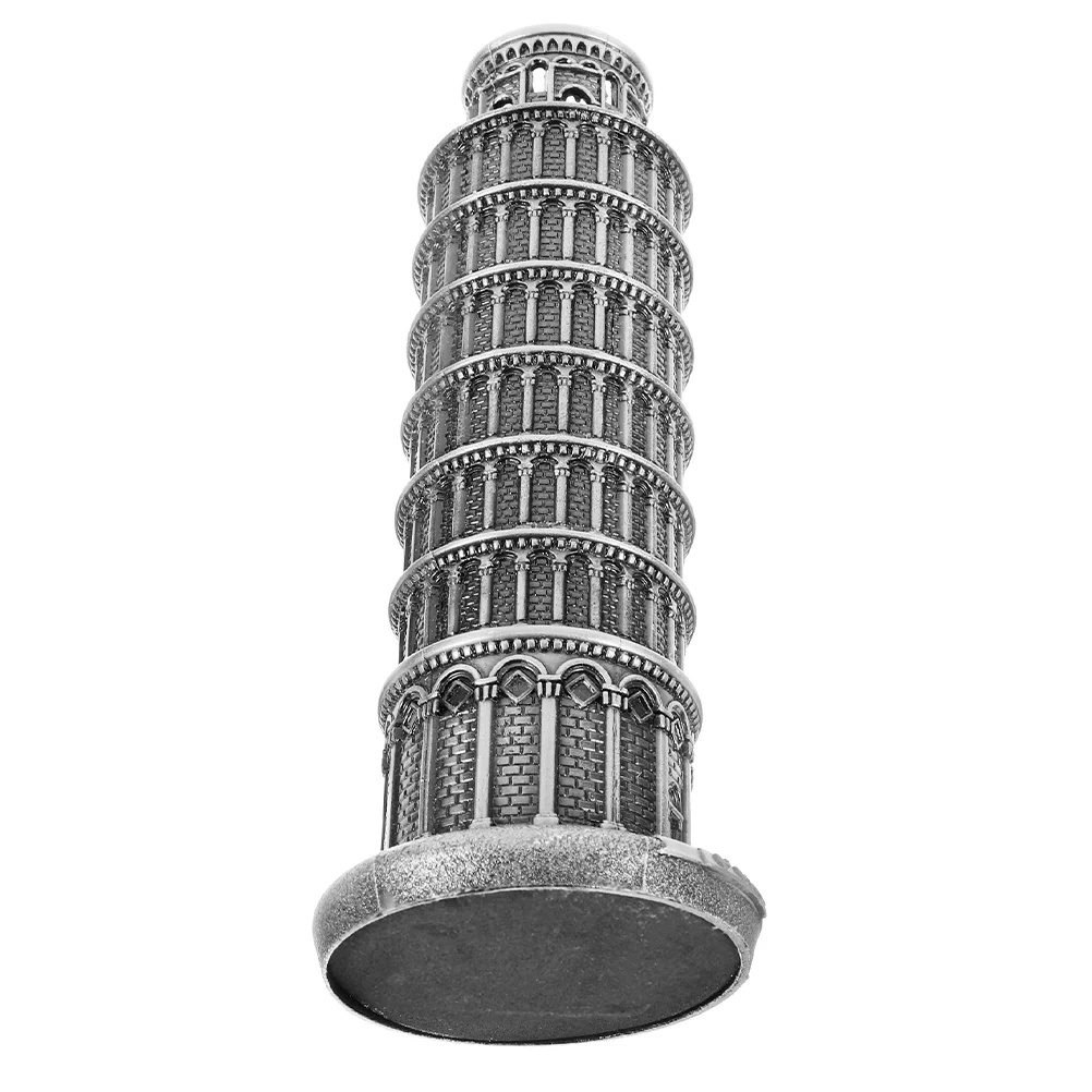 

18 Cm Leaning Tower of Model Empire Statue Decoration Italy Souvenirs Zinc Alloy Desktop Ornament Travel