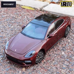 Minichamps 1:18 FOR Porsche Panamera Car model display collection gifts Coupe hatchback