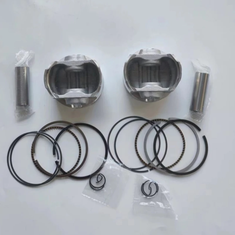 أجزاء محرك الدراجة النارية تتحمل حجم 57 مللي متر دبوس 15 مللي متر المكبس الدائري عدة ل HYOSUNG 250cc GT250 GT250R GV250 GT GV 250