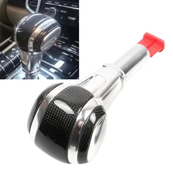 Carbon Fiber / Leather Interior Shifter Gear Shift Knob Lever Kit For Porsche Cayenne 958 92A 2011-2017