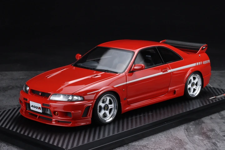 IG Ignition 1:18 For R33 400R GTR JDM Limited Edition Resin Metal Model Ornament Toy Birthday Gift