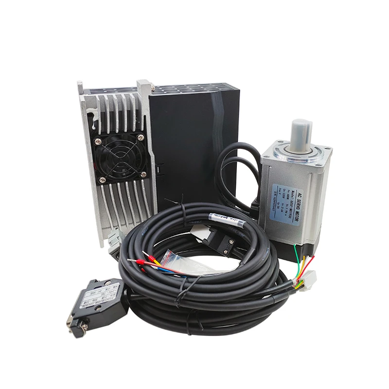 KS 400W 600W 1.27N 1.9N AC220V Servo Motor Kit With Magnetic 17bit Absolute Encoder + Servo Driver For CNC Engraver