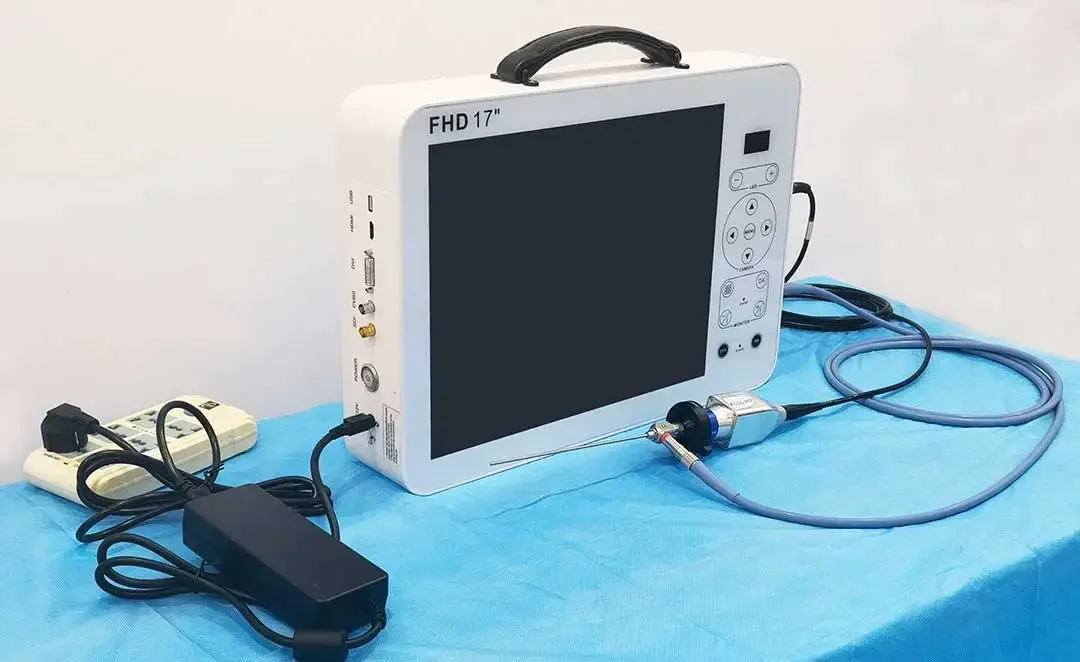 17 Inch HD Video Otoscope Ent Diagnostic System Set High Definition Imaging for Otolaryngology Examination Medical Use