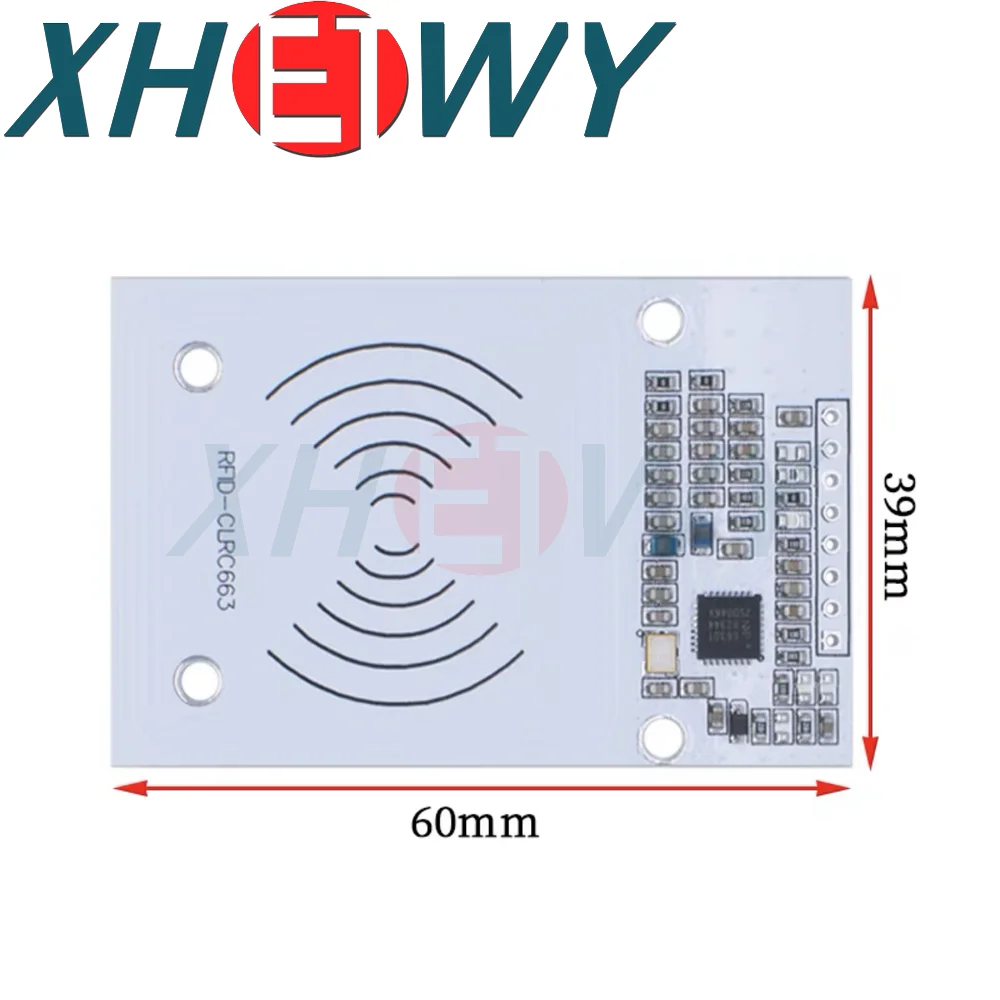 CLRC663 개발 보드, 전체 프로토콜 NFC 읽기 카드 모듈, IC 카드 읽기 및 쓰기 유도 RFID 무선 주파수