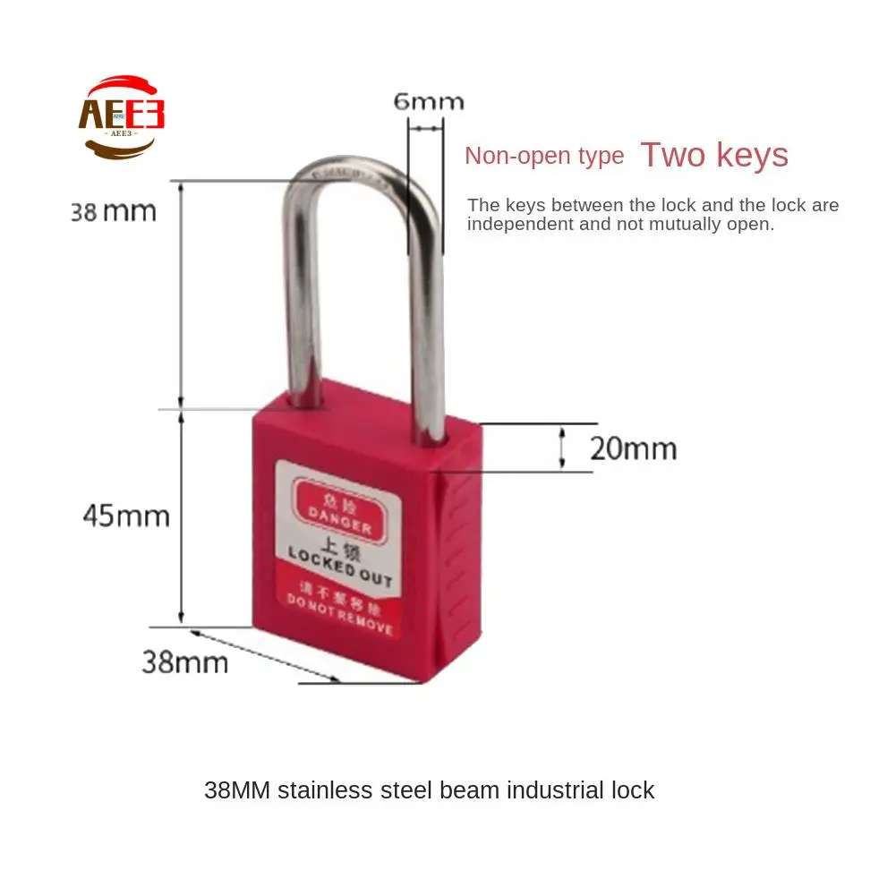 AEE3-9 PCS Lockout Tagout Locks Tags Set Lockout Locks Keyed Different Safety Padlocks Out Tag Out Kit