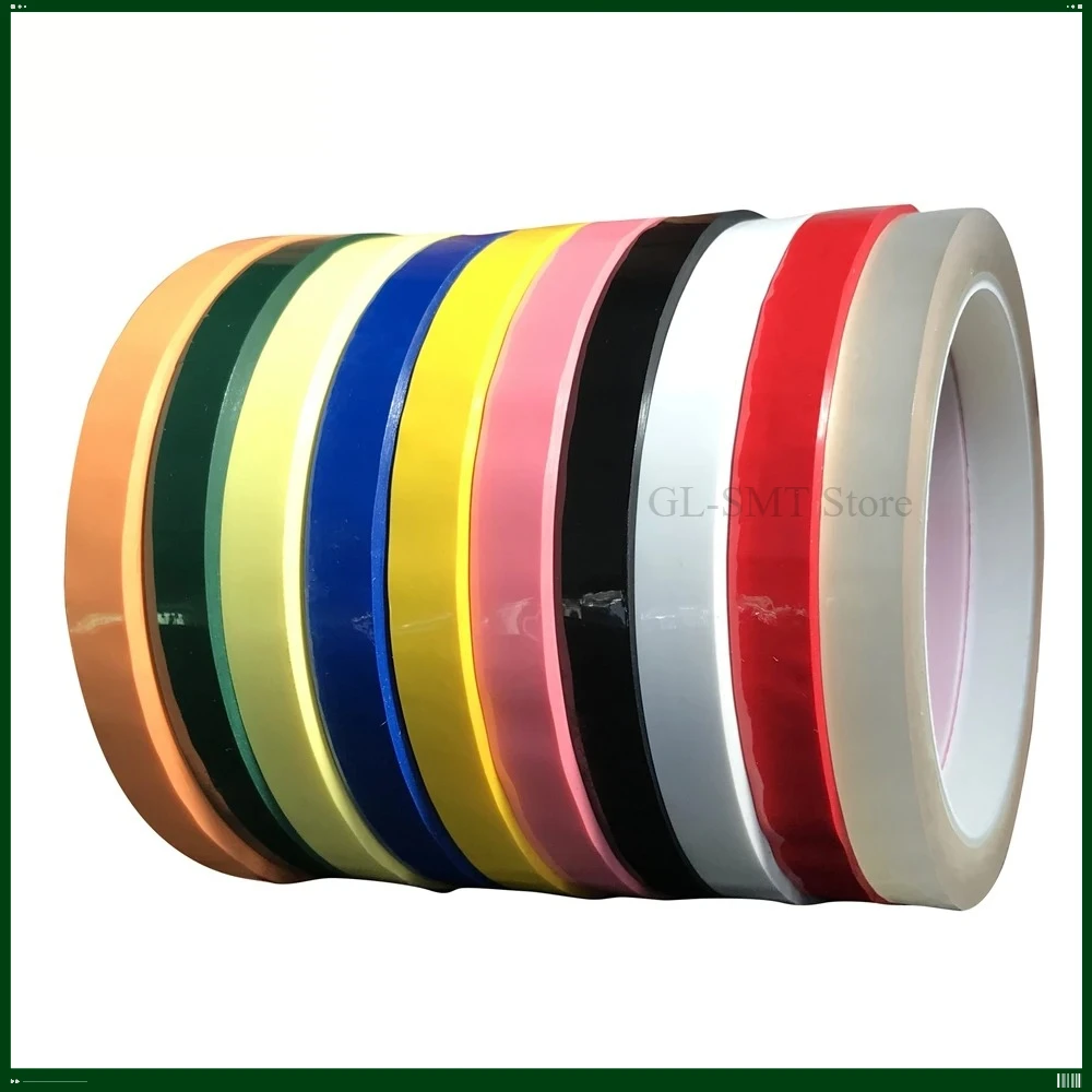 1PCS 66M Mark Multicolor Mylar Tape Mara Tape High Temperature Insulated Transformer Motor Capacitor Coil Wrap Adhesive Tape