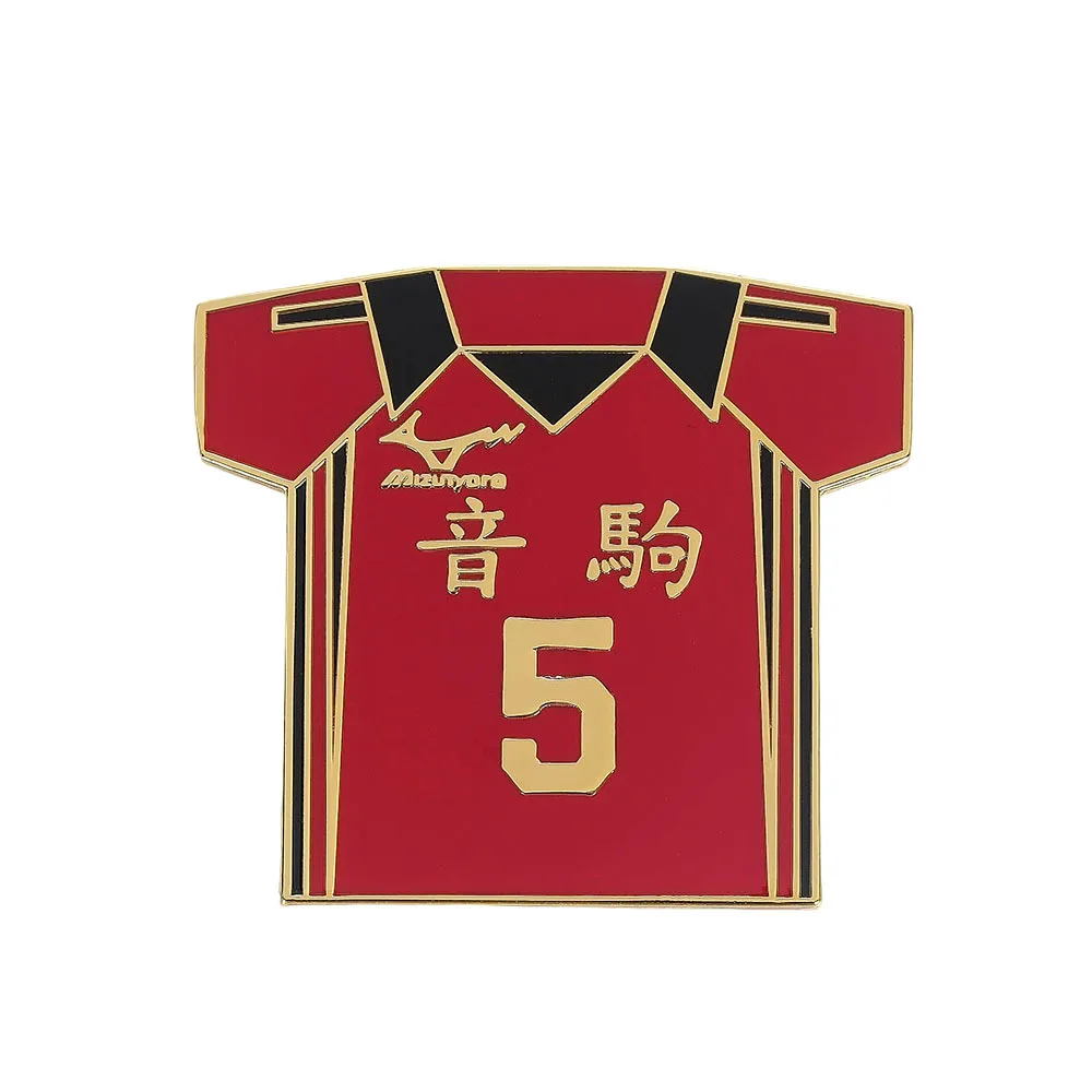 1pc Lonely Claw Grinding No.5 Jersey Lapel Pin Volleyball Youth Yinju College Uniform Badge Accessories