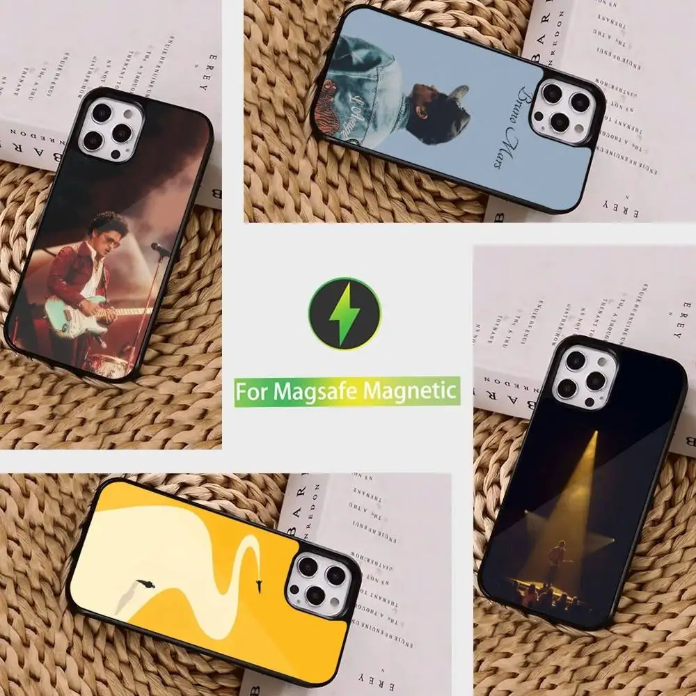 

Hot B-Bruno M-Mars Singer Phone Case For iPhone 16,15,14,13,12,11,Pro,Max,Plus,Mini, Magsafe,Magnetic Wireless Charging Case