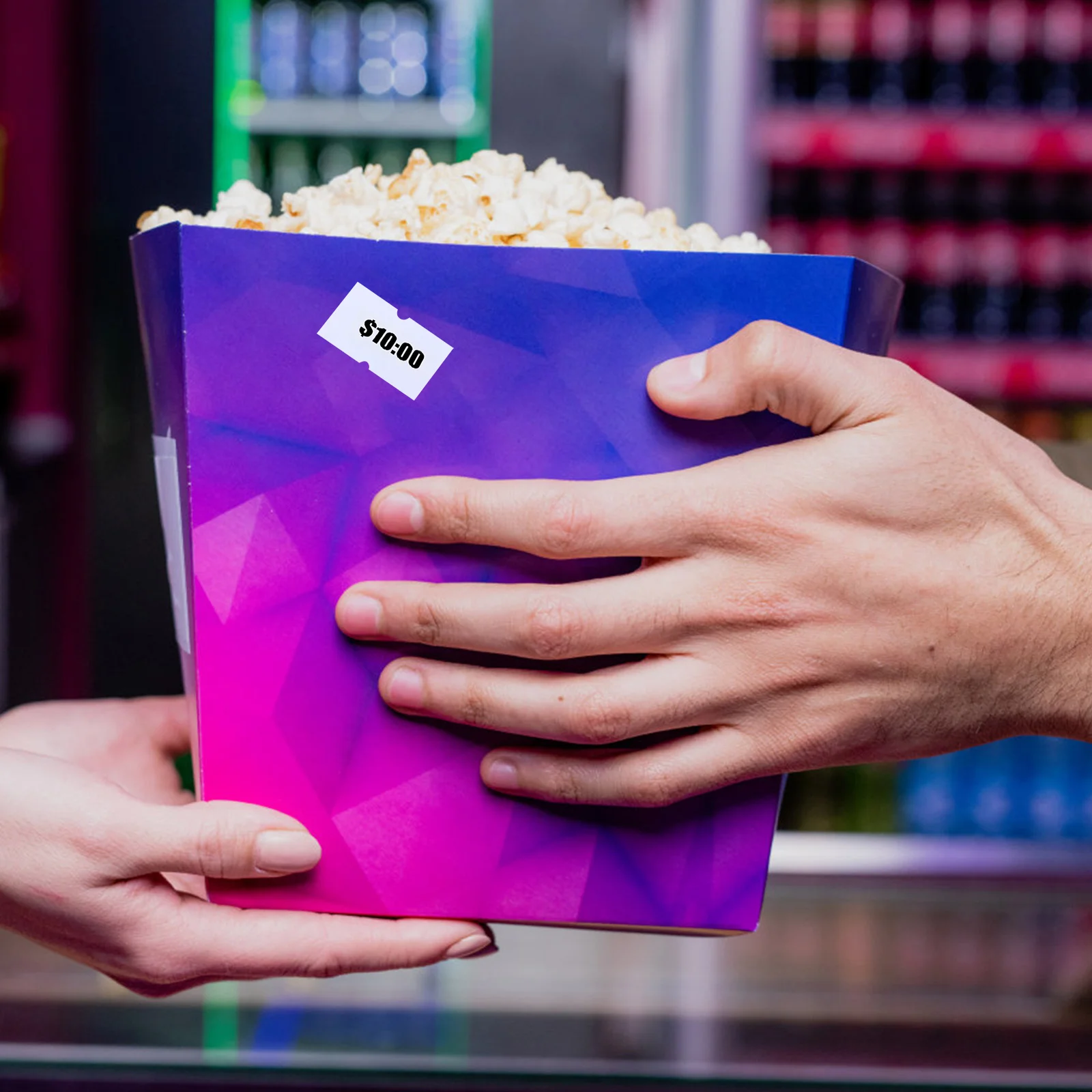 

10 Rolls Price Label Paper Self Adhesive Pricing Stickers for Labeling Products Machine Use Clear Legible Tags for Retail