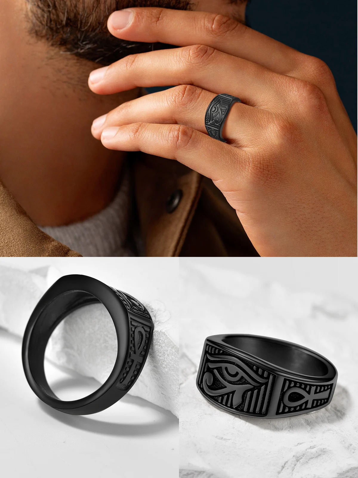 Cincin ChainsPro Eye of Horus  - Men Fashion Egypt ulasan dan harga