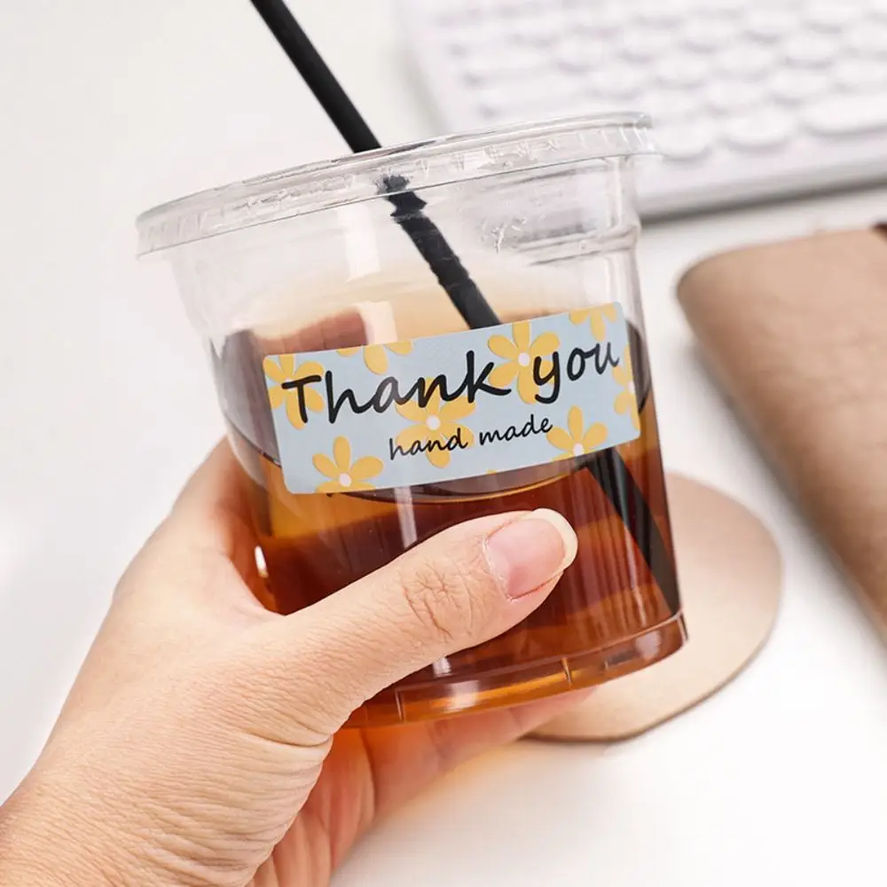 120 stks/rol Sticker Decor Dank U Sticker Ronde Afdichting Sticker Craft Supplies Handgemaakte Ambachten Sticker Praktisch