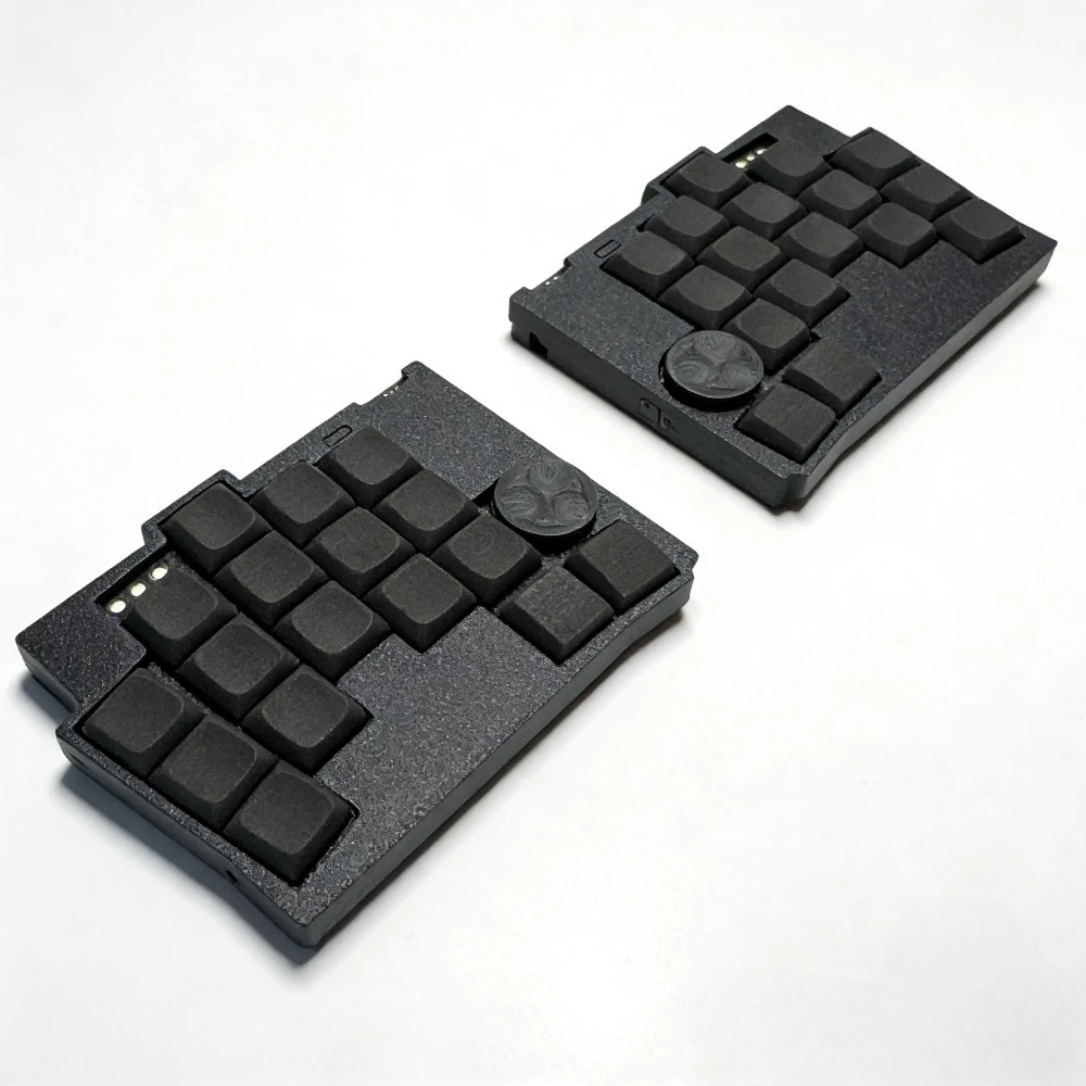 KLOTZ 34keys Split Keyboard Low Profile Kailh Choc V1 Switch Hot Swap Mechanical Keyboard ZMK Wireless Game Keyboard Kit Teclado