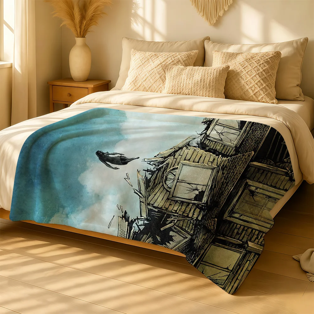 Band P-Pierce The Veil Blanket For Soft Warm Knee For Bedroom Living Room Bed Sofa Camping Picnic Office Gift Throw