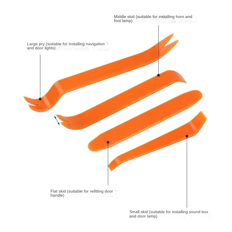 포드 포커스 트랜짓 피에스타용 자동차 오디오 문짝 제거 도구, 4 개