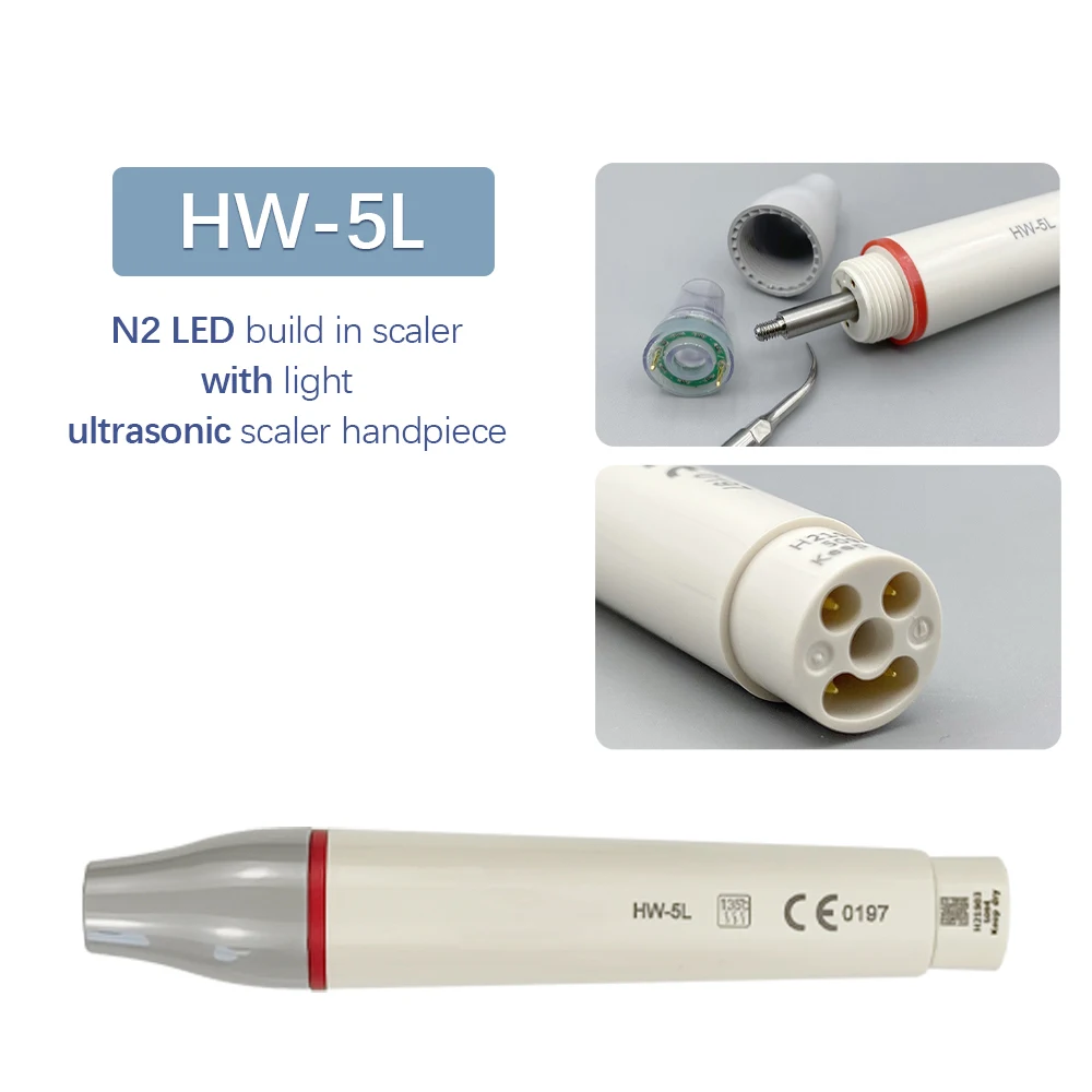Dental Built in Ultrasonic Scaler N2 LED Ultrasonic Dental Cavitation Scaling Ultrasonic Dental Handpiece Teeth Whitening
