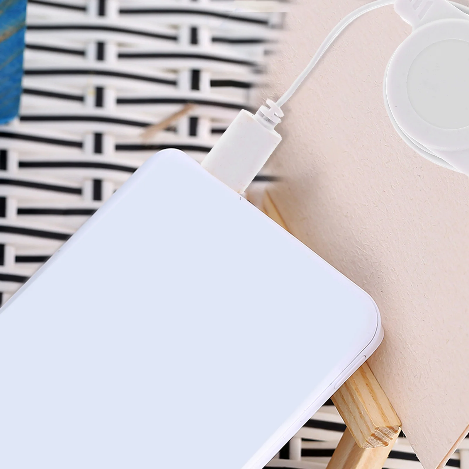 2 قطعة كابل بيانات مرن من النوع C محول شحن محمول متين تصميم إبداعي أنيق لأجهزة متعددة