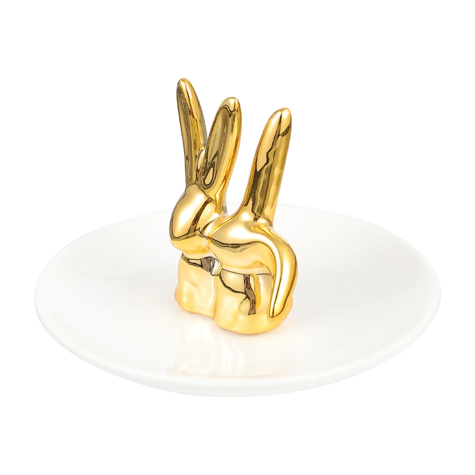 

1Pcs Jewelry Storage Tray Decorative Ceramic Tray Creative Design Perfect for Jewelry Keys Cosmetics Desktop Sundries
