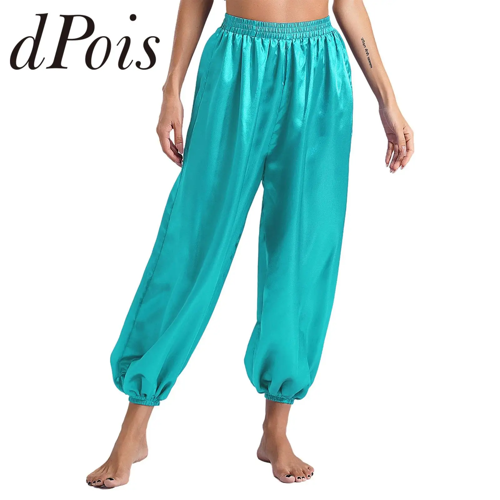 Women Belly Dance Costume Bellydance Outfits Bloomers Harem Pants Arabian Princess Costumes Festival Carnival Dress Up