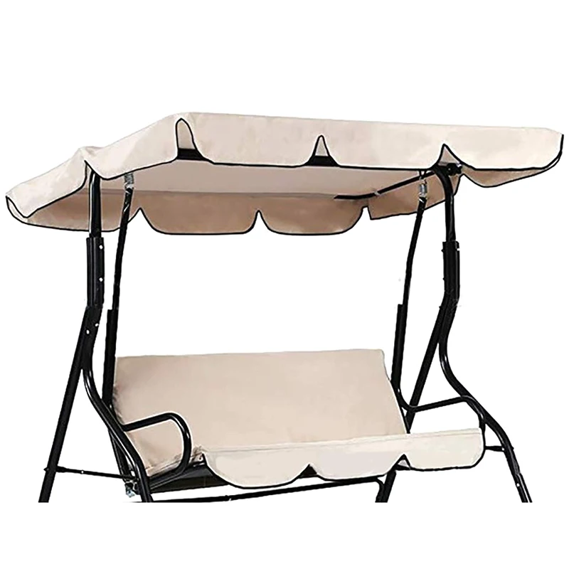 Outdoor Anti Dust Protector, Waterproof Swing Seat Top Cover Outdoor Rainproof Durable Anti Dust Protector(Beige)